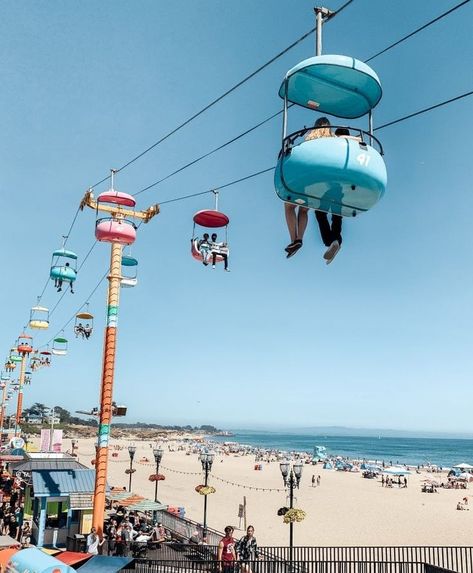 Santa Cruz Beach Boardwalk! Bay Area California Aesthetic, Santa Cruz California Aesthetic, California Boardwalk, Santa Cruz Beach Boardwalk, Santa Cruz Beach, Travel Ad, California Vibe, Things To Do With Kids, Santa Monica Pier