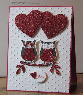 Owl Punch Cards, Owl Cards, Punch Art Cards, Punch Ideas, Valentine Love Cards, Owl Punch, Papel Craft, Valentine Cards Handmade, Wedding Anniversary Card