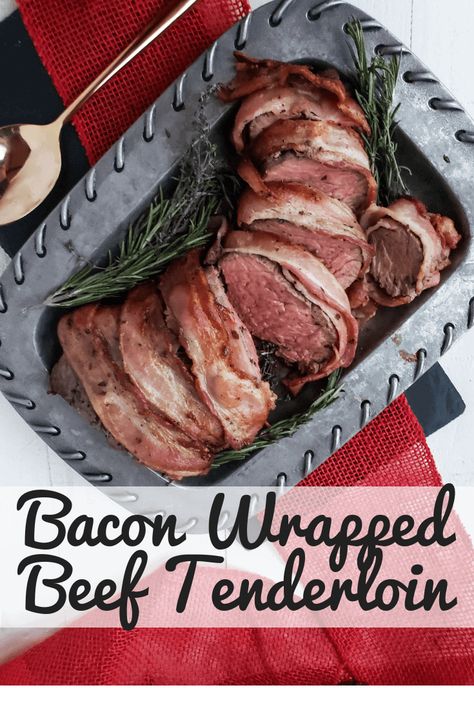 Bacon Wrapped Beef Tenderloin (Oven, Grill, Smoker) - Blackberry Babe Beef Tenderloin Wrapped In Bacon, Bacon Wrapped Filet Mignon In The Oven, Beef Tenderloin Sauce, Christmas Tenderloin, Sauce For Beef Tenderloin, Beef Tenderloin Oven, Tenderloin Sauce, Sauce For Beef, Firehouse Recipes