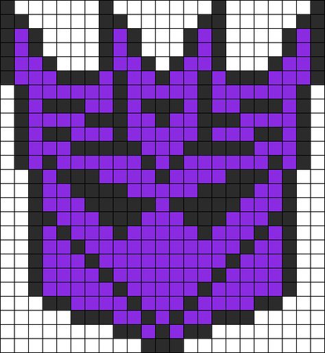 Decepticon Transformers Logo perler bead pattern @Carla Dearinger Sewing Logo Design Ideas, Transformers Logo, Decepticon Logo, Sewing Logo Design, Sewing Logo, Easy Pixel Art, Pony Bead Patterns, Geek Crafts, Pixel Art Grid