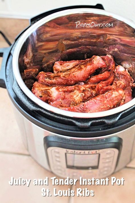 Finger Ribs Recipe, Instant Pot Ribs Recipe, St Louis Ribs, Barbecue Pork Ribs, Beef Recipe Instant Pot, How To Cook Ribs, Instant Pot Pork, Back Ribs, Baby Back Ribs