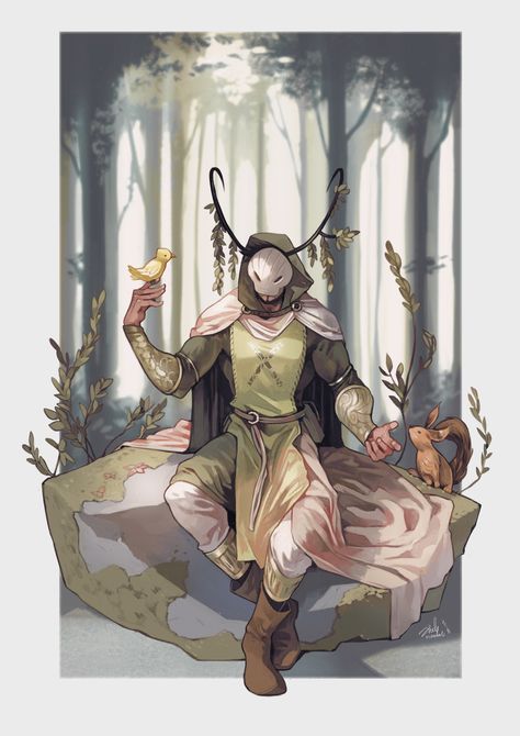 Forest Wanderer, Classic Fantasy, Dungeons And Dragons Characters, Dnd Art, Fantasy Warrior, Arte Fantasy, Fantasy Inspiration, Character Design References, Character Creation