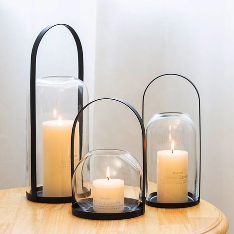 Calypso Metal Lanterns – Moren Decor Cheap Candle, Cheap Candle Holders, Brighton Townhouse, Metal Candle Lanterns, Clear Glass Candle Holders, Glass Candle Lantern, Modern Lanterns, Candlelight Dinner, Lantern Candle