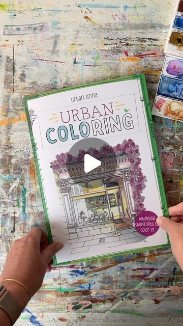 Urban Anna, Point Of Sale, Watercolor Video, Coloring Tutorial, Architecture Illustration, Watercolour Tutorials, Color Therapy, Art Videos, Watercolor Illustration