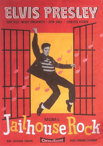 Jailhouse rock  = Elvis Presley - 1957 . Affiche de Sweden Judy Tyler, Elvis Presley Posters, Dean Jones, Elvis Memorabilia, Elvis Presley Movies, Old Movie Posters, Jailhouse Rock, Elvis Movies, King Of Music