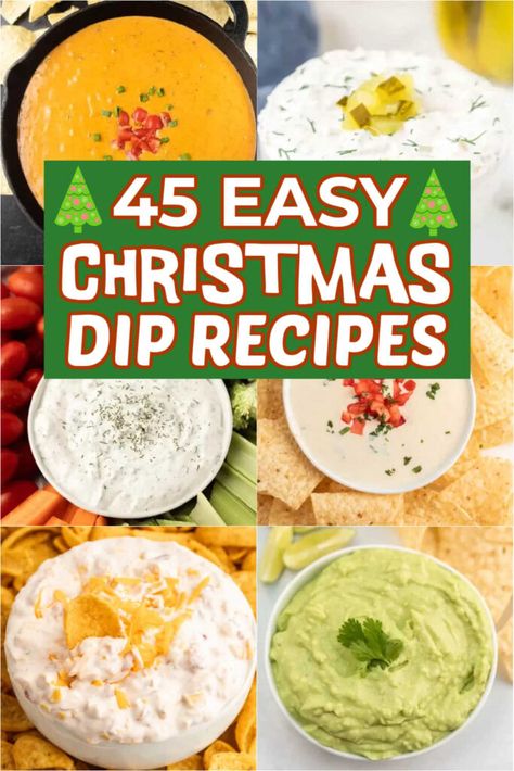 We’ve rounded up some of the best Christmas dip recipes you have to try! They are simple to make and are the perfect appetizers. We’ve rounded up some of the best Christmas dip recipes you have to try! #christmasonadime #christmasdips #dipsforchristmas Easy Dips For Christmas Party, Christmas Veggie Dip, Cold Chip Dip Recipes Easy, Christmas Party Dip Ideas, Christmas Dip Recipes Appetizer Ideas, Festive Dips Holidays, Christmas Taco Dip, Christmas Eve Dips, Christmas Chips And Dip