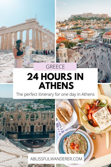 Discover the best way to spend 24 hours in Athens with our comprehensive itinerary guide. Explore the top attractions, enjoy delicious food, and experience the vibrant culture of this historic city in just one day. 2 Day Athens Itinerary, Athens One Day Itinerary, Athens Greece Travel Guide, Athens 2 Day Itinerary, One Day In Athens Greece, 2 Days In Athens Greece, Athens Greece Itinerary, Cruise Mediterranean, Poros Greece