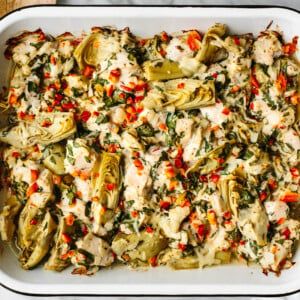 Spinach Artichoke Chicken Bake, Artichoke Chicken Bake, Chicken Artichoke, Spinach Artichoke Chicken, Artichoke Chicken, Artichoke Recipes, Chicken Bake, Spinach Artichoke, Chicken Dishes Recipes