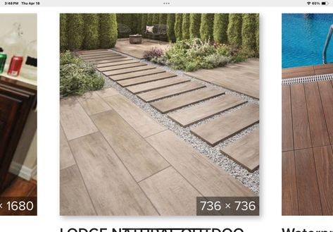 Outdoor Tile Patio, Outdoor Porcelain Tile, Concrete Patios, Exterior Tiles, Garden Tiles, Garden Floor, Patio Tiles, Patio Flooring, Outdoor Gardens Design