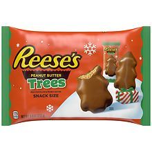 Reeses Candy, Smooth Peanut Butter, Peanut Butter Snacks, Chocolate Tree, Christmas Candy Bag, Peanut Butter Candy, Butter Milk, Chocolate Snacks, Trees Christmas