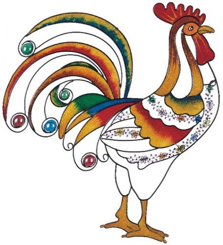 Amazon.com - Wall Decorations Copper And Gem Rooster Decoration Collectible Decor - Wall Sculptures Chicken Photos, Rooster Wall, Drawing Painting Ideas, Metal Wall Plaques, Laying Hens, Rooster Art, Red Hen, Rooster Decor, Chicken Decor