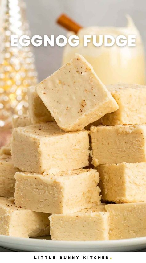 Cranberry Pistachio Fudge, Chocolate Caramel Fudge, Fantasy Fudge Recipe, Oatmeal Fudge Bars, Cake Batter Fudge, Eggnog Dessert, Coffee Fudge, Gingerbread Dessert, Eggnog Fudge