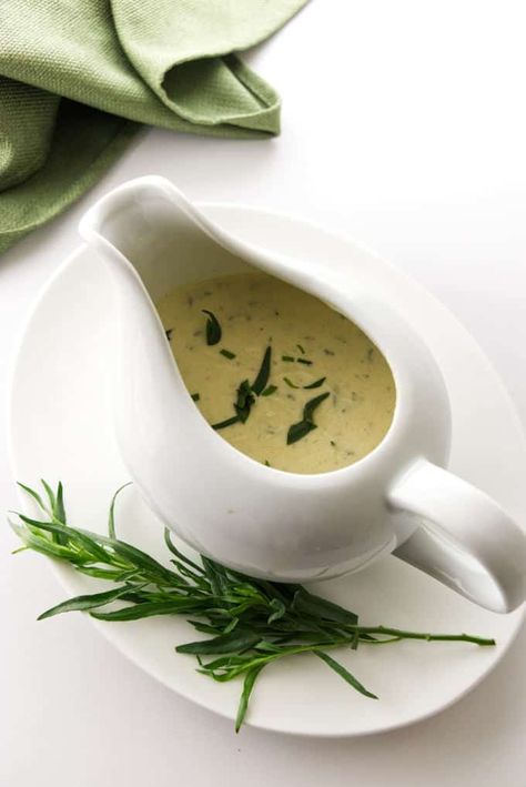 Dinner Sauces, Tarragon Sauce Recipes, Best Sauce For Chicken, Tarragon Cream Sauce, Sourdough Chocolate Cake, Sauces For Chicken, Cafe Treats, Tarragon Recipes, Best Sauces