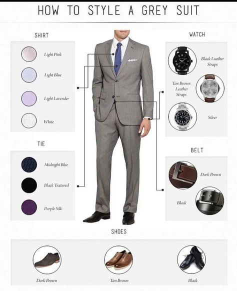 A grey suit is never a bad idea How To Style A Suit, Grey Suit Men Combination, Grey Suit Combinations, Grey Pants Outfit, Grey Suit Men, Random Products, Suit Combinations, Outfit Hombre, Light Grey Suits