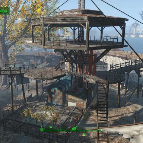 5 Likes, 7 Comments - The Mechanist Sam (@mechanistsam) on Instagram: “The center piece build to my castle. Side by side with the reference photo from yesterday. Not…” Fallout 4 Sanctuary, Fallout 4 Locations, Apocalypse House, Fallout Settlement, Fallout 4 Settlement Ideas, Fallout 4 Settlement, Post Apocalyptic Games, Zombie Life, Fallout Fan Art