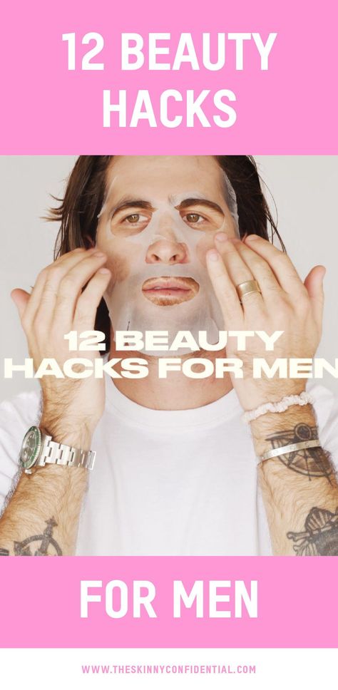 Today The Skinny Confidential team is back to talk about Lauryn’s favorite beauty hacks, but for men. One of the most common misconceptions is that men don’t care about things like skincare, hair care, good grooming, & so on. Well guess what? They do. Beauty is NOT exclusive to women & there are tons of men out there who are also on the hunt for the best hacks & products to make things like skincare & grooming easier. Hacks For Men, Mens Skincare, Best Hacks, Mens Hair Care, Grooming Tips, Beauty Games, Skin Complexion, Moisturizer For Dry Skin, Mens Skin Care