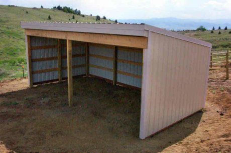 Loafing shed ideas. Wanting to build one of these in my paddock for when the horses are turned out. 12x24 Shed, Cattle Pens, 8x12 Shed Plans, Horse Shed, 10x12 Shed Plans, Shed Plans 8x10, Livestock Shelter, Shed Plans 12x16, Loafing Shed