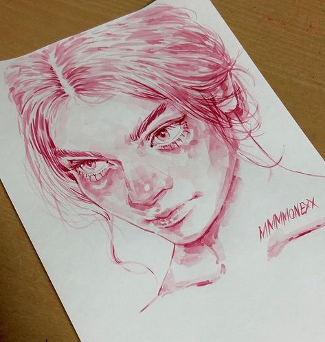 Mmmmonexx Art Watercolor, Mmmmonexx Art Pencil, Mmmmonexx Artist, Mmmmonexx Sketch, Mmmmonexx Art, Watercolor Portrait Painting, Chinese Makeup, Aquarelle Art, Color Drawing Art