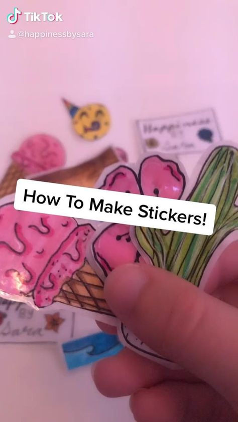 How To Do A Sticker, How To Do Stickers, How To Make Diy Stickers, Make Stickers, Diy Crafts For Teens, Pinterest Diy Crafts, How To Make Stickers, Origami Crafts Diy, Kraf Diy