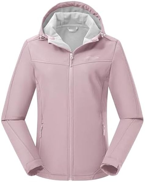 33,000ft Women's Softshell Jacket, Fleece Lined Warm Jacket Light Hooded Windproof Coat for Outdoor Hiking at Amazon Women's Coats Shop Alaskan Cruise Outfits, Alaskan Cruise, Waterproof Coat, Softshell Jacket, Cruise Outfits, Jacket With Hood, Warm Jacket, Soft Shell Jacket, Women's Coats