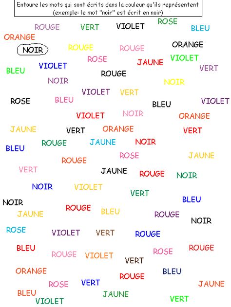 Petits jeux : les mots en couleurs French Class, Preschool Activities, Preschool, Parenting, Art, Pre School