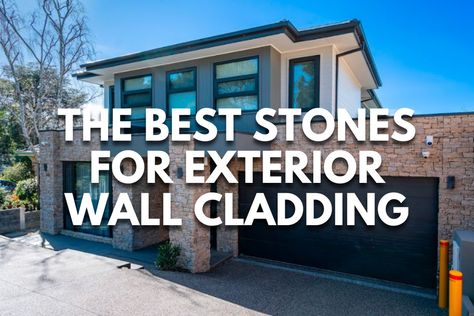 Upgrade your home's exterior with stunning stone cladding! Discover the best stones for durability, beauty & performance. Find the perfect look for your Melbourne home. Stone Cladding Exterior, Slate Cladding, Limestone Cladding, Sandstone Pavers, Cladding Exterior, Exterior Wall Cladding, Melbourne Home, Stone Wall Cladding, Cladding Materials