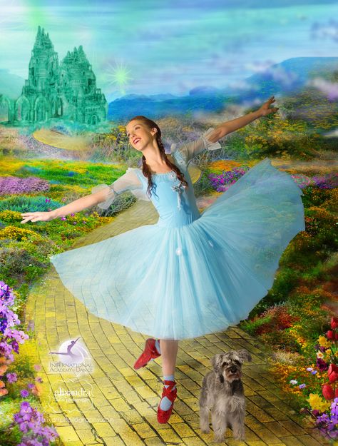 Wizard Of Oz Photo Shoot, Dorothy Photoshoot, Dorothy Oz, Theme Photoshoot, Photoshoot Background, Fairy Tale Theme, Tutu Ballet, Dorothy Gale, Dance Gymnastics