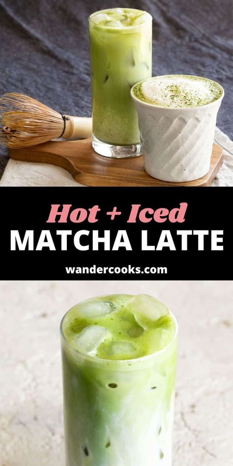 For a delicious energy boost without the coffee jitters, make this quick homemade matcha latte. The perfect balance of sweetness and strength in just 5 mins, served hot or iced. Dirty Matcha Latte, Homemade Matcha Latte, Dirty Matcha, Iced Matcha Latte Recipe, Coffee Jitters, Iced Matcha Green Tea, Matcha Latte Recipe, Iced Matcha Latte, Matcha Drink