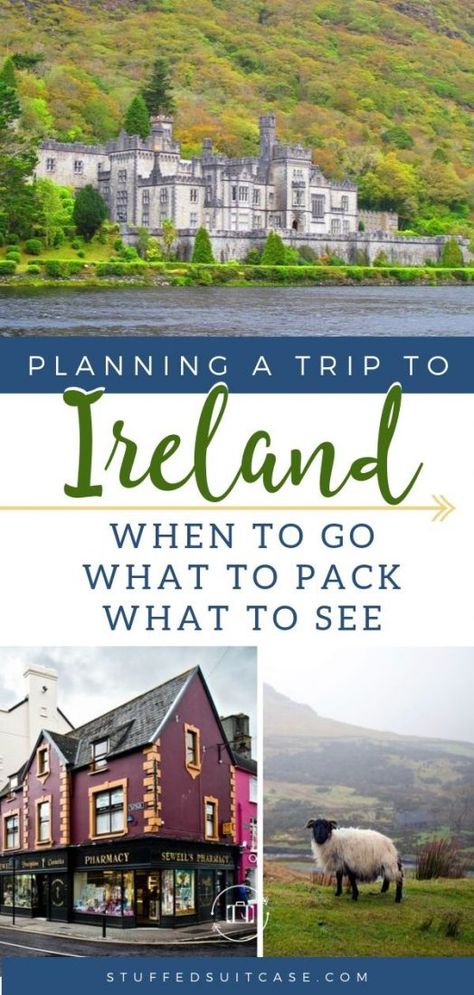 Ireland travel tips - best spots to see, how to plan your itinerary, when to go, what to pack. #ireland #europe #traveltips Ireland Travel Tips, Ireland Packing List, Trip To Ireland, Ireland Road Trip, Dublin Travel, Travel Ireland, Travel Content, Ireland Vacation, Packing Lists