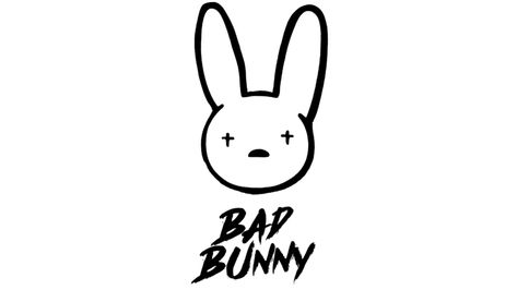 Bad Bunny Logo, Popular Music Artists, Logos Meaning, Bunny Coloring, Rap Singers, Internet Logo, Bunny Coloring Pages, Bunny Logo, Unique Drawings