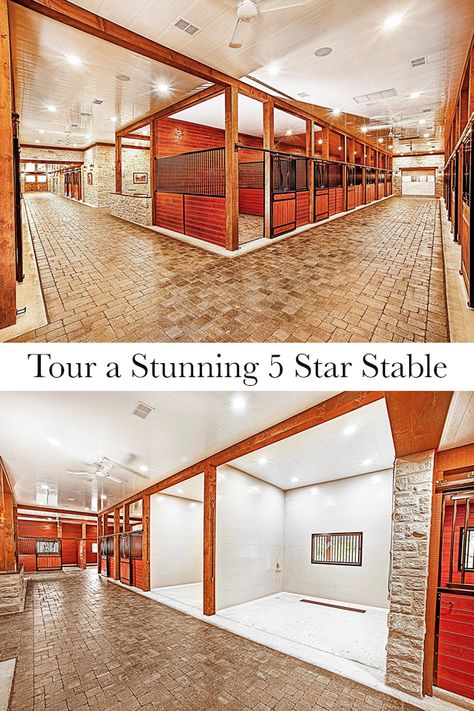 Luxury Horse Stables, Luxury Horse Barns, Horse Stables Design, Luxury Horse, Boarding Facility, Stable Style, Diy Horse Barn, Horse Barn Ideas Stables, Barn Stalls