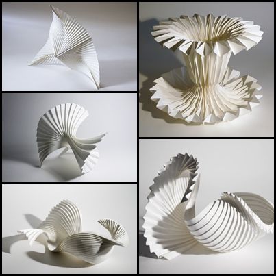 It is such a meticulous hand-work! For sure it takes some time if you want to get a really fabulous pattern. The first step of pleating is t... Richard Sweeney, Paper Structure, Papercut Art, Paper Architecture, Origami And Kirigami, Paper Engineering, Folding Origami, Paper Sculptures, Origami 3d