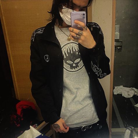 Keith ape Keith Ape, Military Jacket, Mirror Selfie