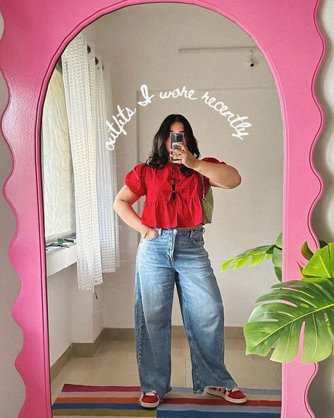 Laxmi Shetty | recent fits 💋 (comment for links 🍒) | Instagram Sunday Fits, Aesthetic Outfits Plus Size, Apple Shape Outfits, Curvy Casual Outfits, Cute Modest Outfits, Thrifted Outfits, Casual Chic Outfit, Comfy Fashion, Curvy Girl Outfits