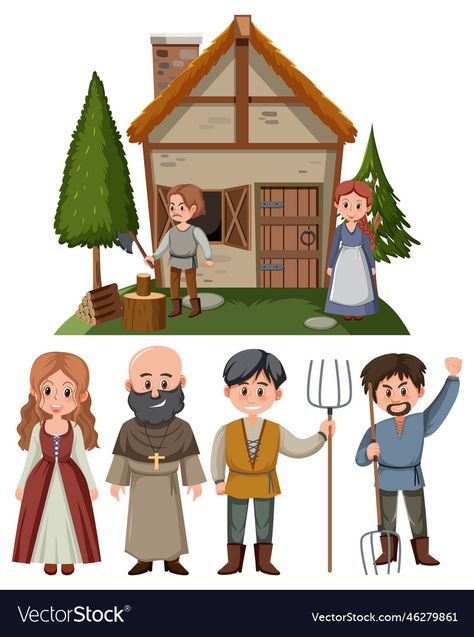 Cartoon Character Illustration, Character Vector, Medieval Times, Simple Graphic, Png Vector, Graphics Illustration, Cartoon Character, Character Illustration, Graphic Illustration