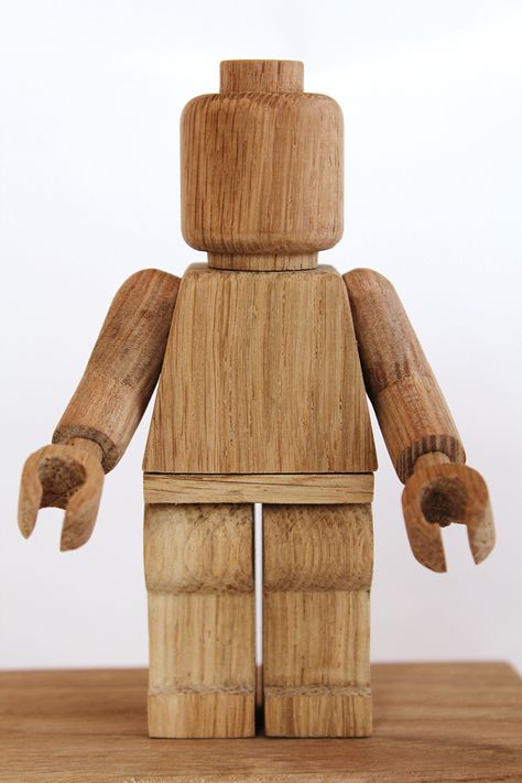 Lego Hacks, Lego Man, Lego Figures, Toy Art, Lego Art, Wooden Art, Lego Minifigures, Wood Toys, Boys Room