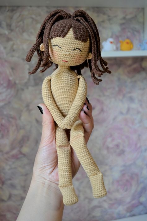 Crochet Bodies, Doll Amigurumi Free Pattern, Dolls Crochet, Knit Toys, Toys Ideas, Advanced Crochet, Crocheted Toys, Crochet Fairy, Crafts Crochet