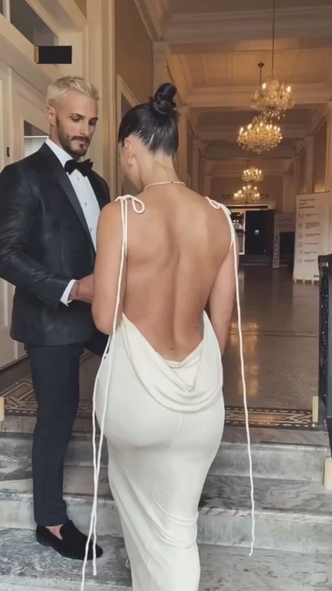 White Backless Dress Aesthetic, Melanithelabel Dress, Backless Dress Black Women, White Dress Summer Classy, All White Dress Outfit, All White Outfit Party, White Party Outfits Women, White Outfits For Women Party Classy, Cocktail Party Outfit Ideas