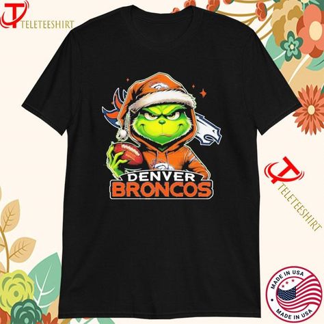 Celebrate the Holidays with Style and Team Spirit
Embrace the festive season with our Grinch Denver Broncos Christmas T-shirts! Perfect for die-hard Broncos fans who want to mix their team loyalty with holiday cheer. These shirts showcase a delightful design featuring the mischievous Grinch alongside the iconic Denver Broncos logo.

High-Quality Material and Comfortable Fit
Crafted from premium cotton, these Christmas T-shirts ensure you're comfortable and cozy throughout the winter season. Designed for both men and women, they offer a snug fit that's perfect for layering. The durable fabric guarantees longevity, so you can sport your Broncos pride year after year.

Ideal for Game Days and Holiday Parties
Whether you're watching the game at Mile High or hosting a Christmas party, our Grinc Christmas T Shirts, Classic Holiday, The Grinch, Denver Broncos, Christmas Day, Classic Man, Dr Seuss, Christmas Tshirts, Ugly Christmas