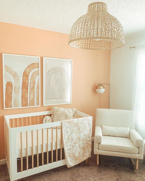 If you *HAVE* to be up at 3 a.m., at least let it be in a room that gives you the happiest vibes possible!  Head to stories for deets on our Memorial Weekend offers. 🙌🙌 Go to projectnursery.com to place your order as IG shopping is giving us problems! 😜😜 Photo: @vanessab37 Baby Nursery Inspiration, Minimalist Nursery, Girl Nursery Room, Nursery Room Design, Baby Room Design, Nursery Inspo, Nursery Baby Room, Baby Bedroom, Baby's Room