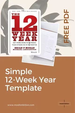 #Organisation #12_Week_Year_Templates #12_Week_Year #The_12_Week_Year Planner For Moms, 12 Week Year, Annual Planning, Office Design Inspiration, Paper Planner, Work Routine, Planner Tips, Notion Template, Journal Template