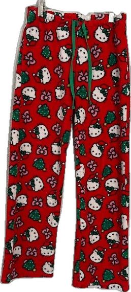 Hello Kitty Christmas Fleece Pajama Pants Kitty Christmas, Fleece Pajama Pants, Hello Kitty Christmas, Digital Closet, Fleece Pajamas, Pj Pants, Pajama Pants, Hello Kitty, Pajamas