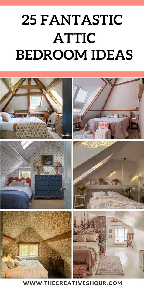 25 Most Beautiful Attic Bedroom Ideas You Will Love Attic Bedroom Ideas Angled Ceilings, Small Attic Room Ideas, Small Attic Room, Attic Bedroom Ideas, Attic Room Ideas, 1920s Bungalow, Attic Makeover, Angled Ceilings, Low Profile Bed