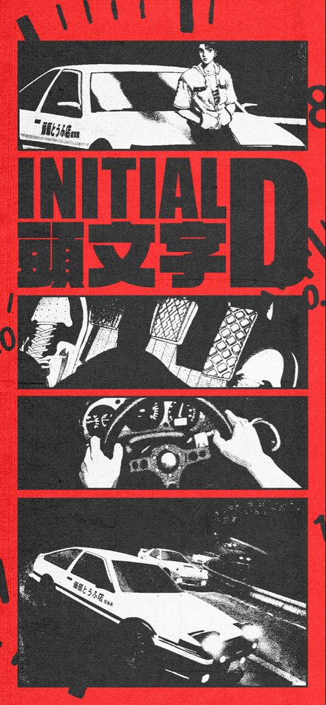 Initial D Cars Wallpaper, Initial D Wallpapers Iphone, Japan Aesthetic Cars, Initial D Wallpapers Aesthetic, Initial D Aesthetic, Initial D Wallpapers, Initial D Poster, 80s Anime Aesthetic, Kurama Susanoo