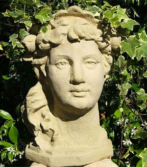 Head Shaped Planters for Sale, Including Stone Sculptures, Humorous Faces, Greek Goddess Busts and Ceramic Buddha Head Flower Pots... Pot Heads, Stone Artwork, Sculpture Head, Gardening Inspiration, Face Planters, Head Planters, Planter Design, Traditional Garden, Cast Stone