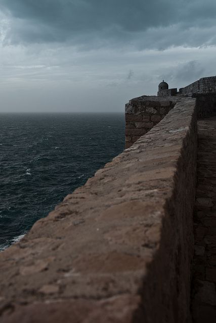 Castle Wall by Sea, Dubrovnik by MyklR, via Flickr Sea Coast, Castle Wall, Walled City, Adriatic Sea, Fantasy Novel, Pirates Of The Caribbean, Dubrovnik, Dragon Age, Character Aesthetic