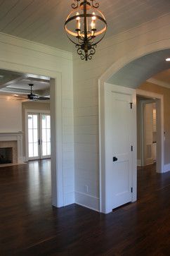 like the walls and ceiling Shiplap Walls And Ceilings, Blue Subway Tile, Shiplap Walls, White Interior Design, Stair Storage, Building Companies, Ship Lap Walls, Ideas Pictures, Farmhouse Bathroom