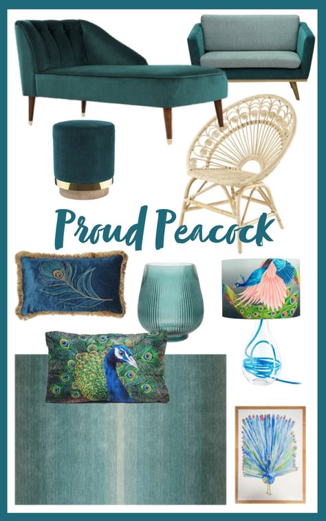 Room Edit: Peacock Living Room Ideas. Bring your lounge to life with blue and green peacock colours. Introduce peacock patterns, illustrations, feathers and peacock shapes. I’ve picked out my favourite sofas, cushions and more to compile a collection of Peacock Living Room Ideas you can be proud of. Affiliate Partners. Peacock Colour Living Room Ideas, Peacock Green Lounge, Peacock Themed Living Room, Bedroom Ideas Peacock Colours, Peacock Green Bedroom Ideas, Peacock Office Decor, Peacock Green Living Room, Colourful Hallways, Peacock Living Room Ideas