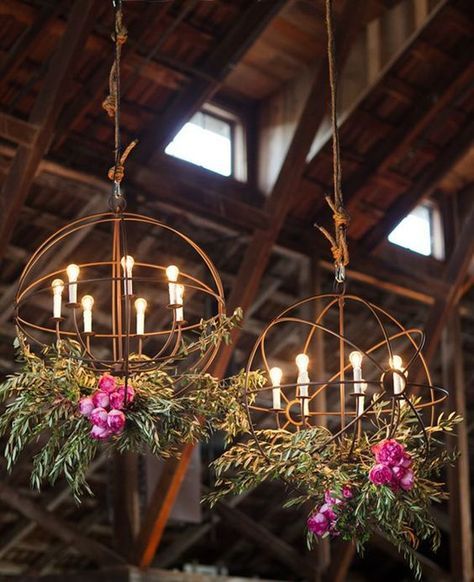 Barn wedding decorations