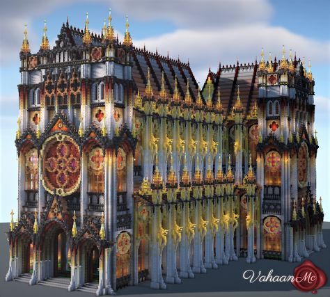 Large gothic cathedral in Minecraft, with 1.20 Bamboo wood

Built with my friend in 4 days.
#minecraft
#minecraftbuilds
#architecture Minecraft Gothic Roof, Large Minecraft Builds, Minecraft Midevil Library, Gothic Architecture Minecraft, Minecraft Cathedral Windows, Minecraft Cathedral Interiors, Minecraft Museum Exhibits, Minecraft Casino, Minecraft 1.20